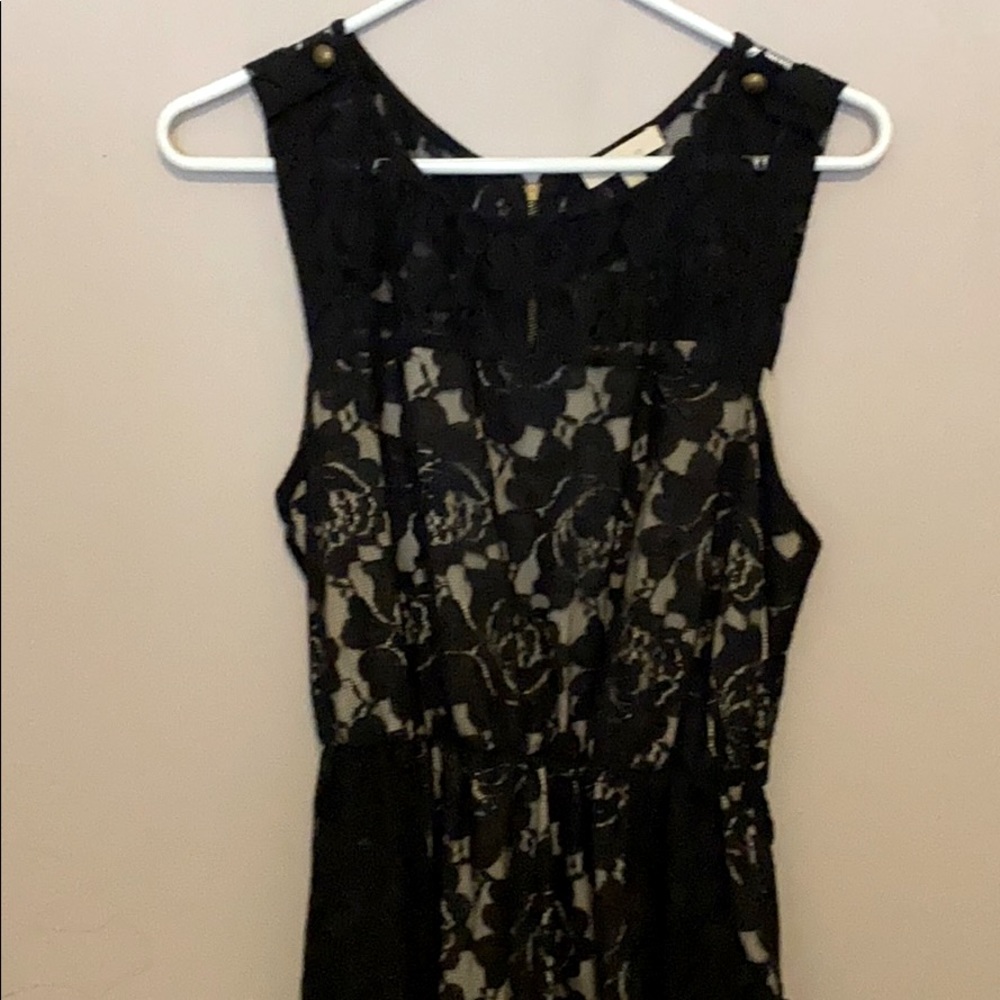 Lg black lace dress